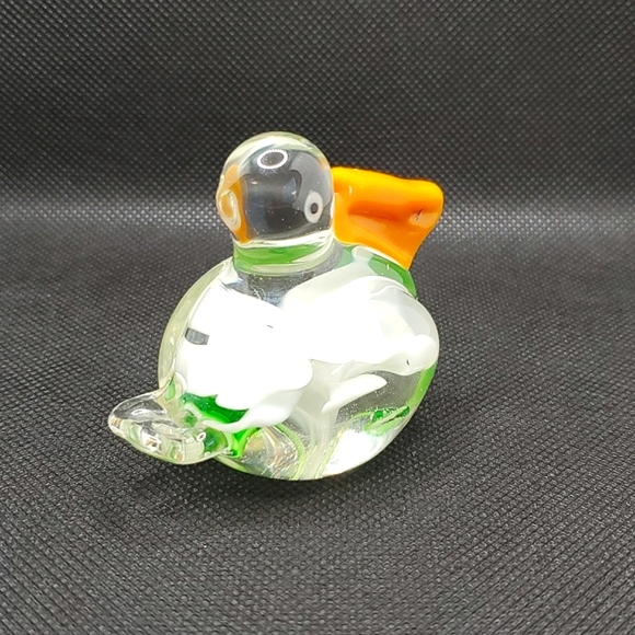 Vintage  Crystal Pelican Paperweight - Picture 4 of 7